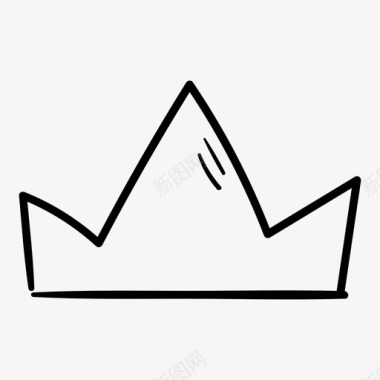 王冠国王王后图标图标
