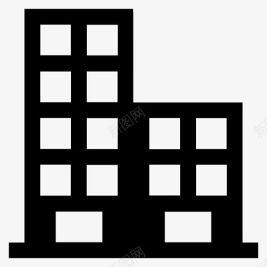 建筑商业政府大楼图标图标