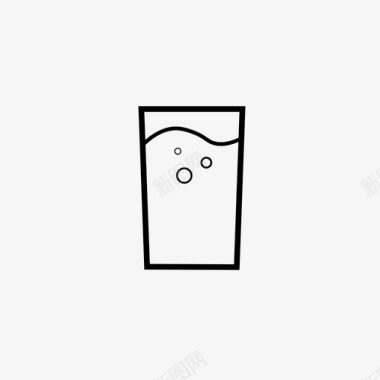 透明水杯水杯子饮料图标图标