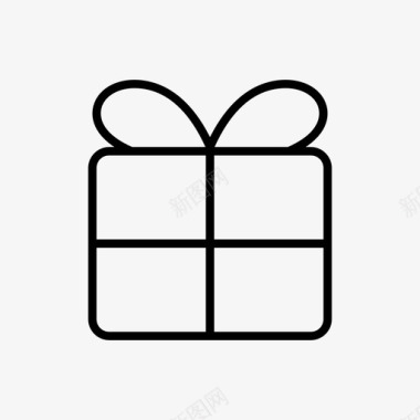 白色礼物盒子礼物盒子生日图标图标
