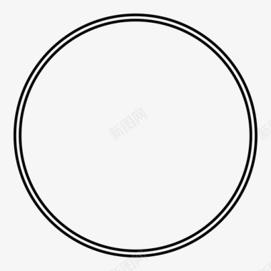 矢量标志圆几何圆形图标图标