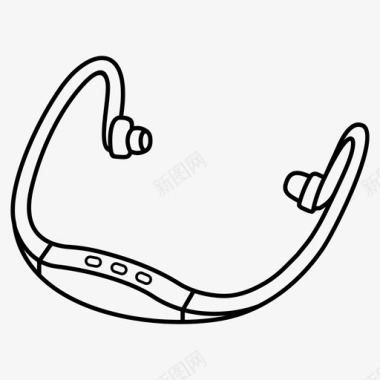 耳机麦克风免提耳夹耳机图标图标