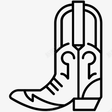 西部牛仔牛仔靴回到未来马蒂麦克弗莱图标图标