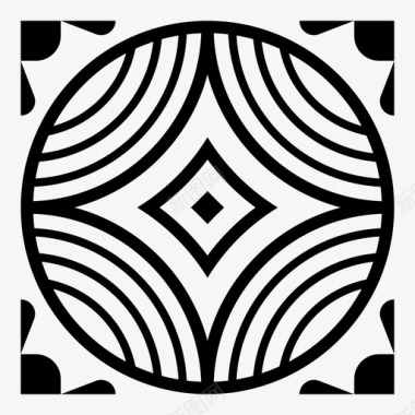 抽象几何图案抽象背景瓷砖图标图标