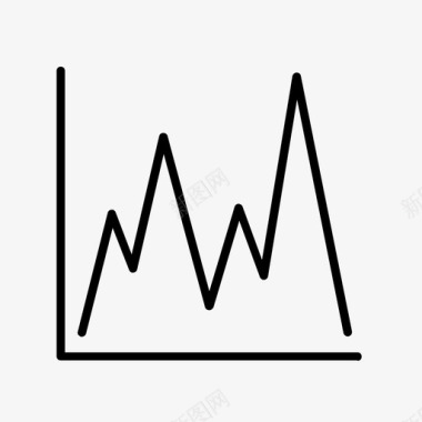 统计报告图折线图销售报告统计报告图标图标