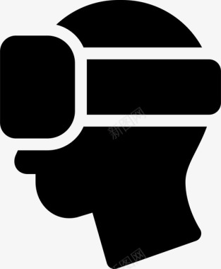 虚拟现实3d眼镜图标图标
