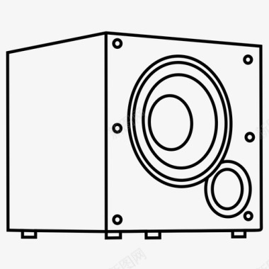 声音特效低音炮低音动态图标图标