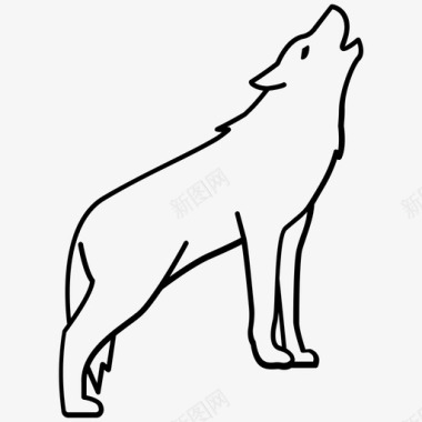 狼狗灰图标图标