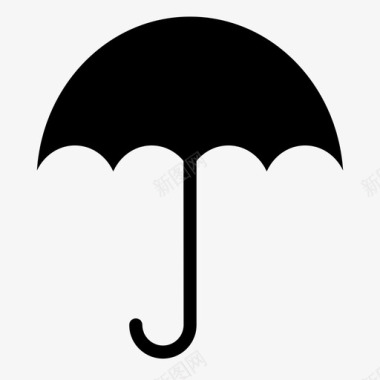 雨伞防护伞图标图标