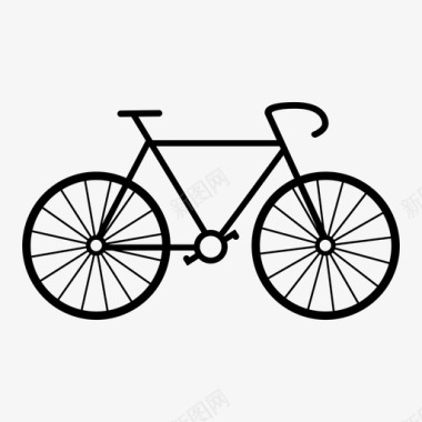 自行车骑车旅行图标图标