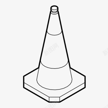 注意警告交通锥注意控制图标图标