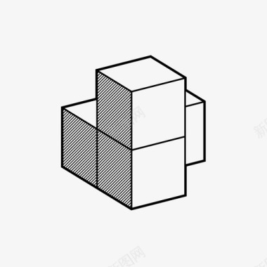 红色方块图片soma立方体块构造形式图标图标