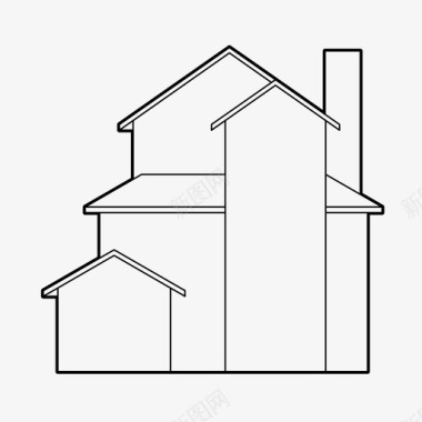 房屋桥房子建筑家庭住宅图标图标