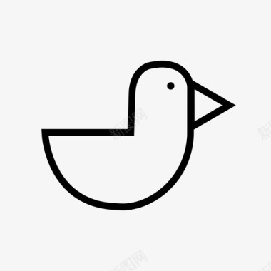 鸟动物鸭子图标图标