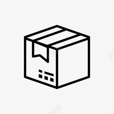 箱子包装箱子交货图标图标