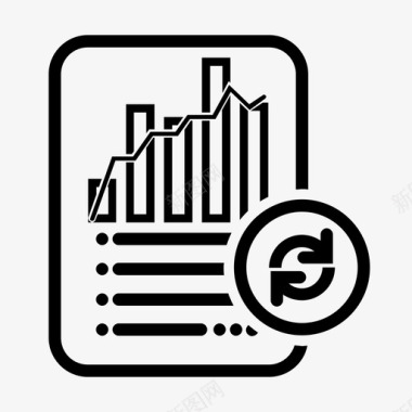 员工报表刷新统计报表代数文档图标图标