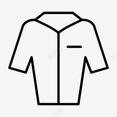 非正式短袖布料非正式衬衫图标图标