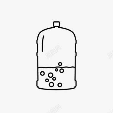 汽水瓶瓶装水碳酸饮料图标图标