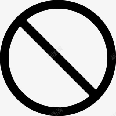 禁止圆形标志标志通用接口图标图标