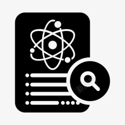 文献检索科学文献检索查找注释图标高清图片