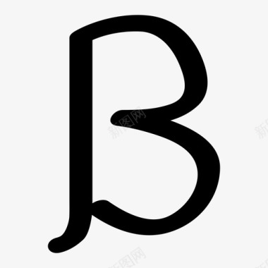 希腊beta字母表希腊语图标图标