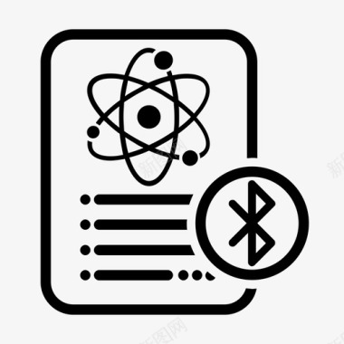 蓝牙迷你科学数据蓝牙文档笔记图标图标