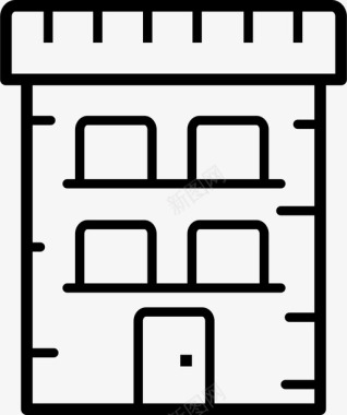 地产元素动车组建筑城市地产图标图标