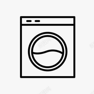 洗衣机电器清洁图标图标