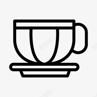 冬季热饮咖啡杯子热饮图标图标