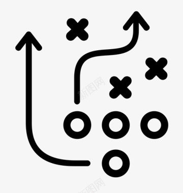 矢量足球战略商业战略足球战略图标图标