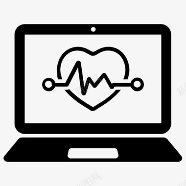 跨界支持在线医疗心脏支持图标图标