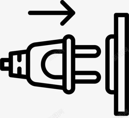 外形插件电缆连接器图标图标