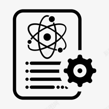 论文科学文献设置笔记论文图标图标