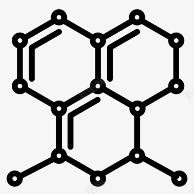 白胡子科学家分子科学科学家图标图标