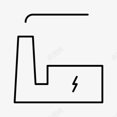 力量背景核电站能源力量图标图标
