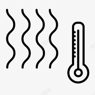热温度温度计图标图标