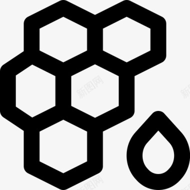 蜂巢蜂房养蜂业图标图标