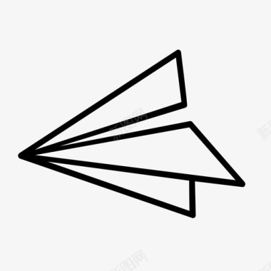 纸飞机信息折纸图标图标