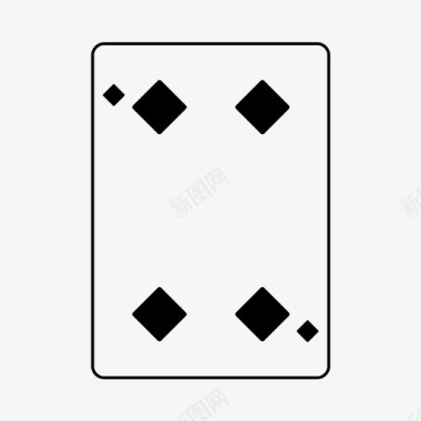 四个方块纸牌游戏图标图标