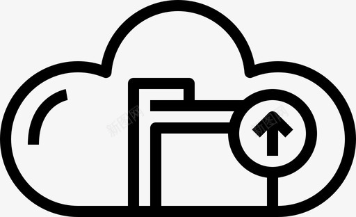 云存储云数据库网络服务器图标图标