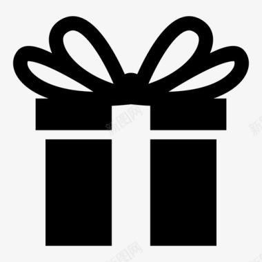 白色礼物盒子礼物盒子图标图标