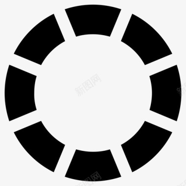 圆圈标志甜甜圈图表圆圈图形图标图标