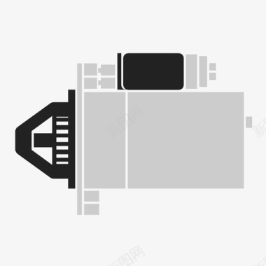 起动起动机汽车零件图标图标