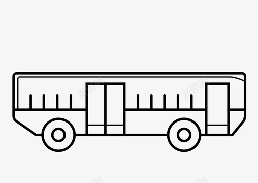 巴士汽车巴士城市巴士图标图标