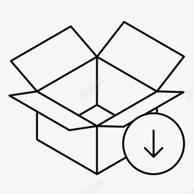 软件包包装盒移动图标图标
