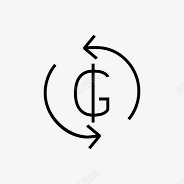 外汇瓜拉尼货币外汇图标图标