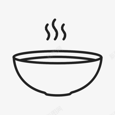 热碗炊具厨房图标图标