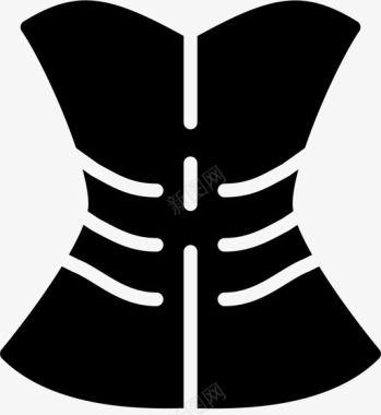 女装banner紧身胸衣服装时尚图标图标