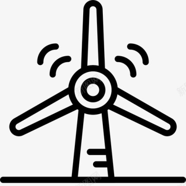 风电风电机组生态工业图标图标