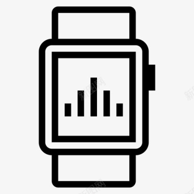 苹果手表贴苹果手表报告图表智能手表图标图标